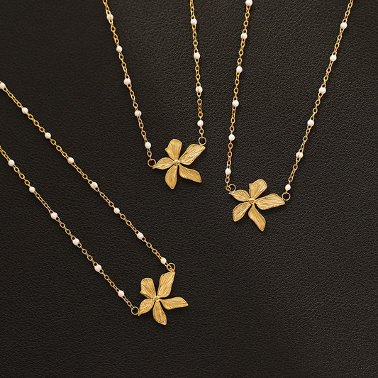 Golden Petal Necklace