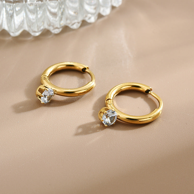 Golden dew Hoops Earrings