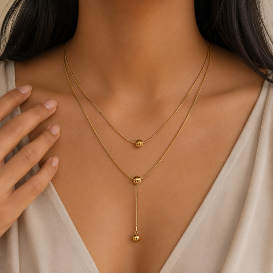 Golden Cascade Necklace