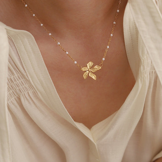 Golden Petal Necklace
