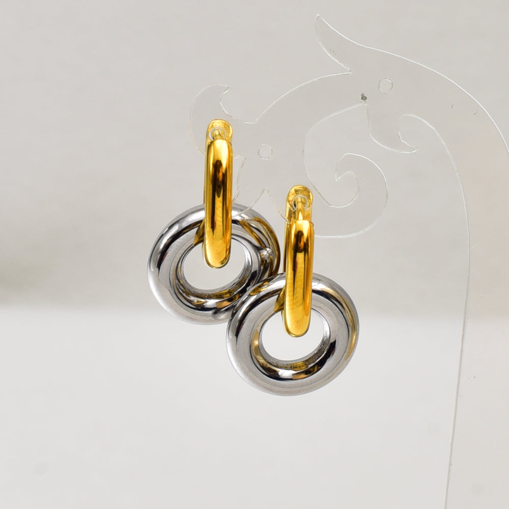 Nova Link Hoops Earrings