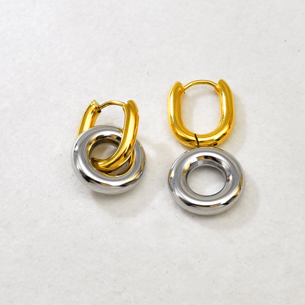 Nova Link Hoops Earrings