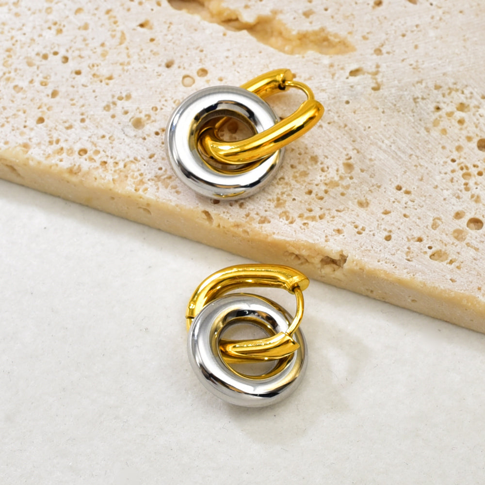 Nova Link Hoops Earrings