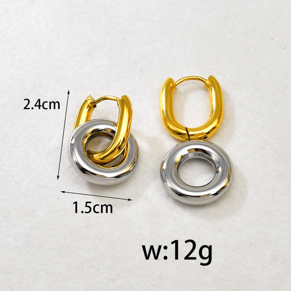 Nova Link Hoops Earrings