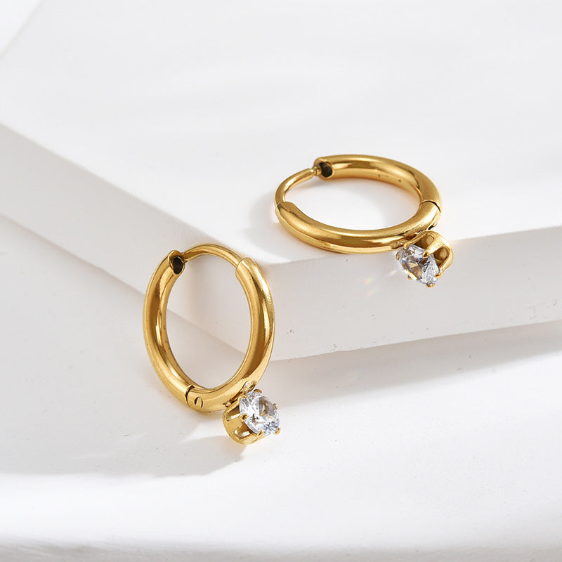Golden dew Hoops Earrings