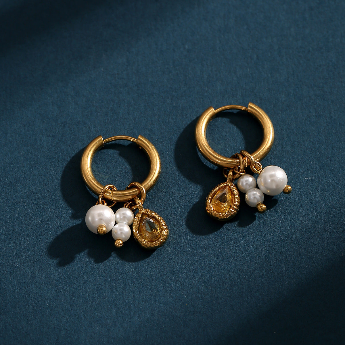 Tesoro Charm Hoops Earrings
