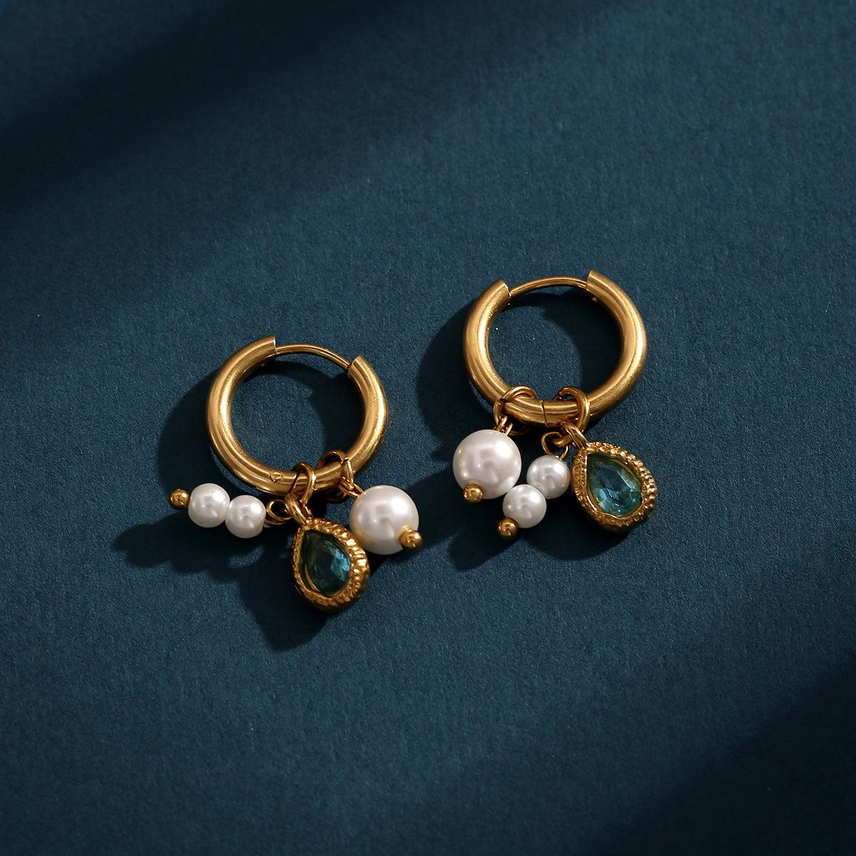 Tesoro Charm Hoops Earrings