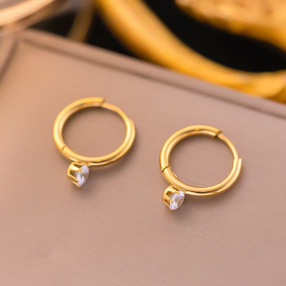Golden dew Hoops Earrings