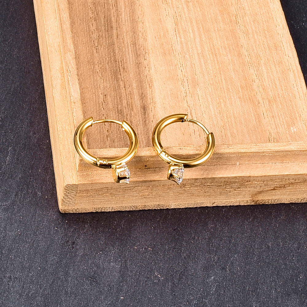 Golden dew Hoops Earrings
