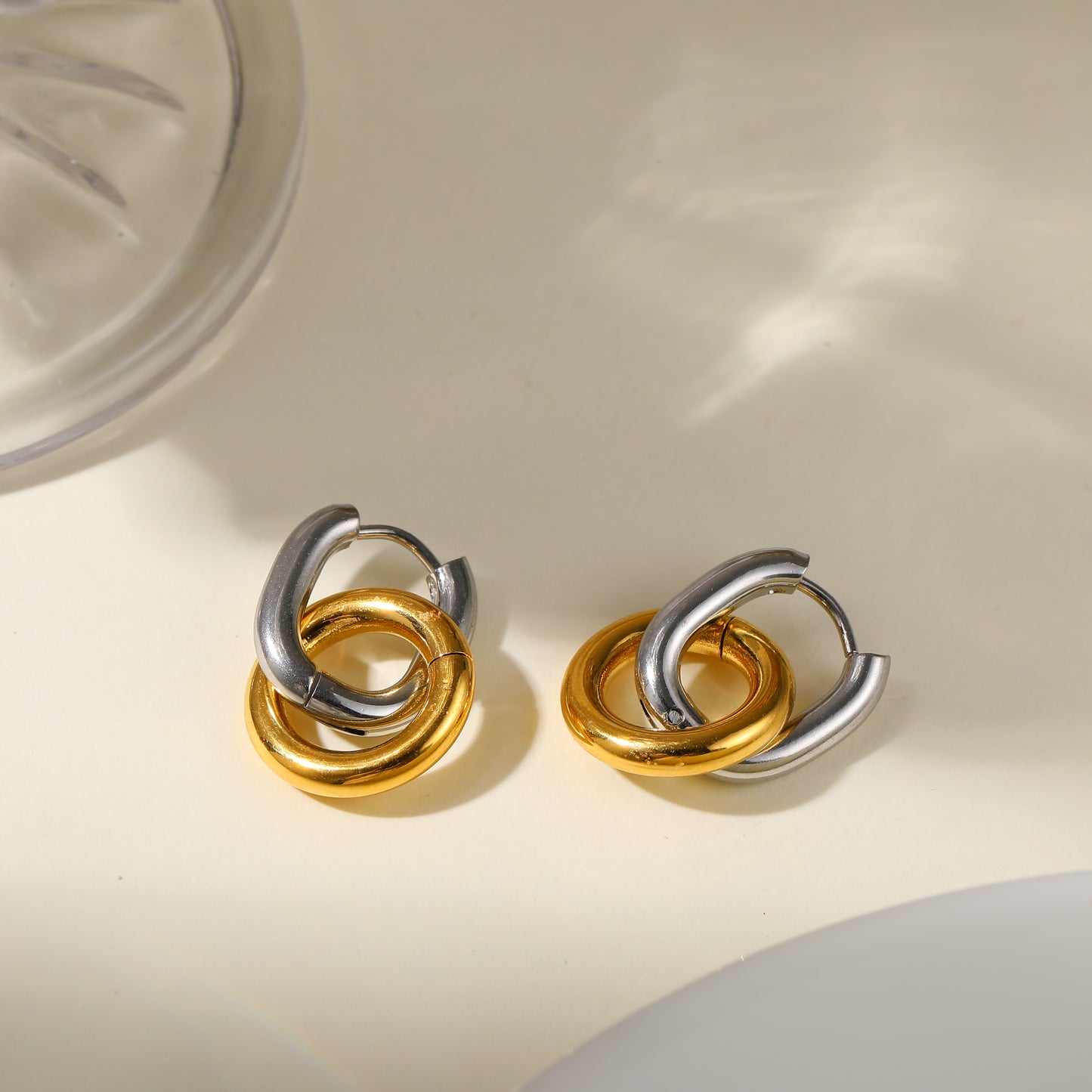 Nova Link Hoops Earrings