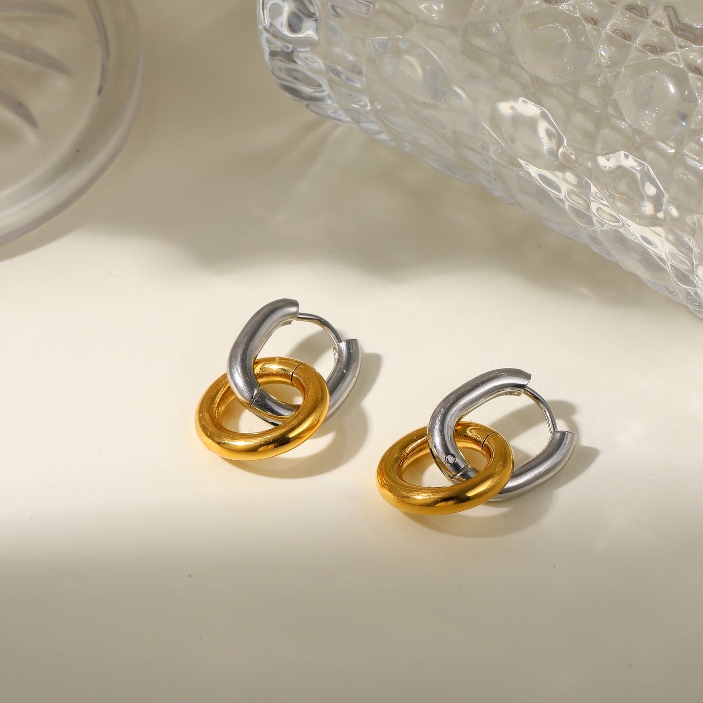 Nova Link Hoops Earrings