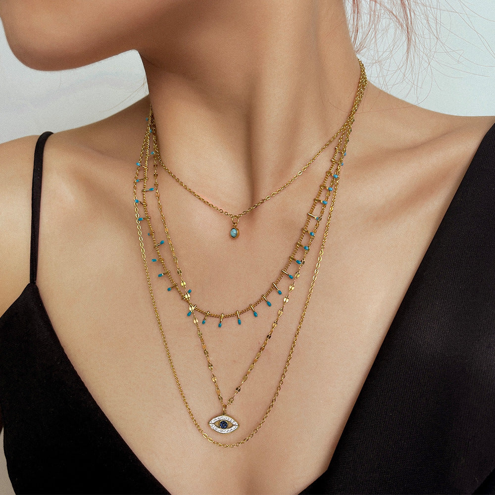 Evil Eye layered Necklace