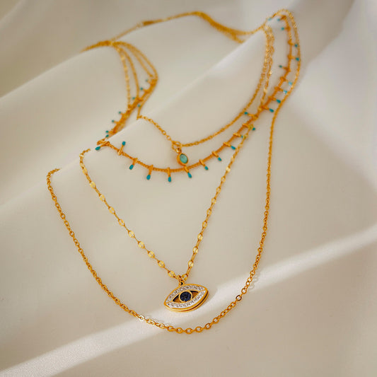 Evil Eye layered Necklace