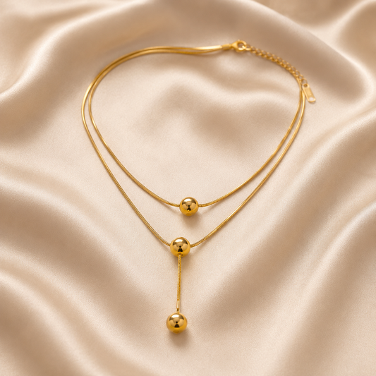 Golden Cascade Necklace