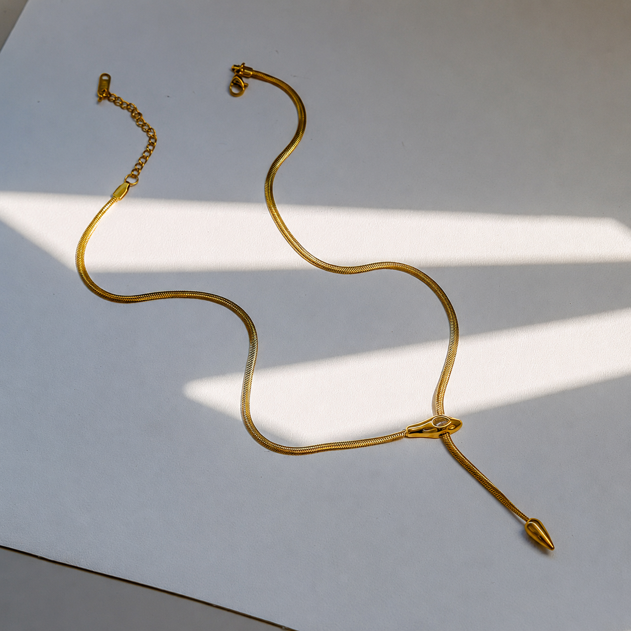 Snake Drop Necklace
