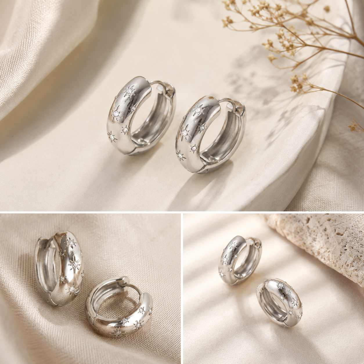 Drum Hoops Earrings