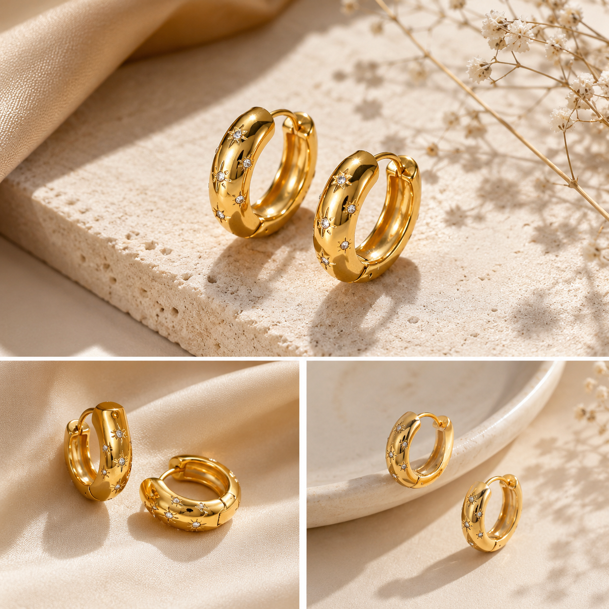Drum Hoops Earrings