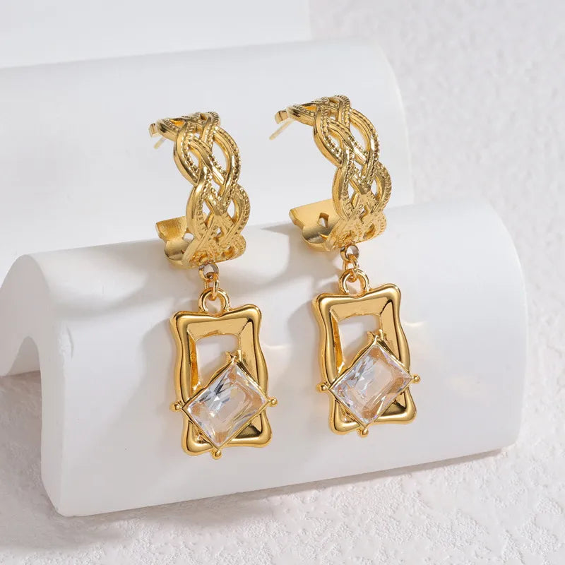 Infinity Weave Drop Earrings