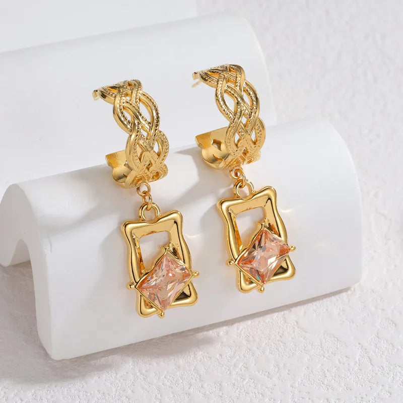 Infinity Weave Drop Earrings